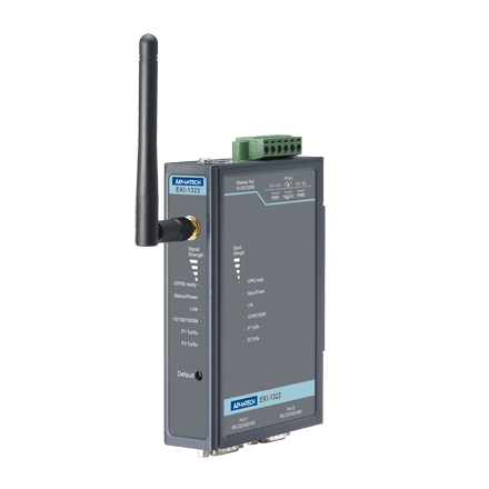 2-Port Serial/IP to GPRS WLAN Device Server