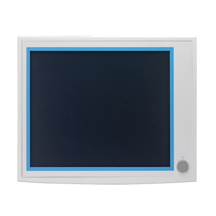 19" SXGA LCD Industrial Monitor with Resistive Touchscreen, Lockable Display Port, USB