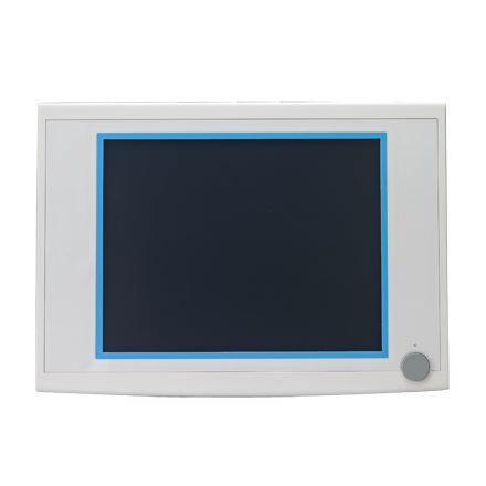15" XGA LCD Industrial Monitor with Resistive Touchscreen, Lockable Display Port, USB