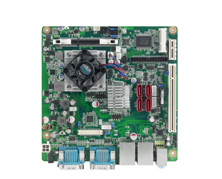 AMD Single Core T44R搭載、VGA/LVDS/HDMI,6COM,2LAN Mini-ITXマザーボード