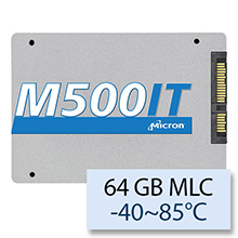 Micron M500IT Wide Temperature -40~85°C, 64 GB 2.5" SATAIII MLC MTFDDAK064MBD-1AH12ITYY