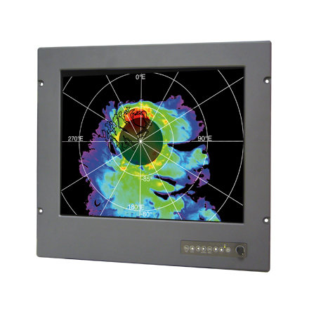 19" SXGA Transflective Marine Grade Monitor with Resistive Touchscreen