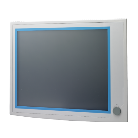 19" SXGA LCD Industrial Monitor with Resistive Touchscreen, Lockable Display Port, USB
