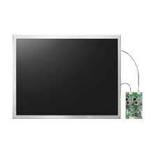 12.1", 800x600, LVDS, 1200nits, -20/70°C, LED, 50K, 6/8bits, w/LED driver board, w/5-wire touch