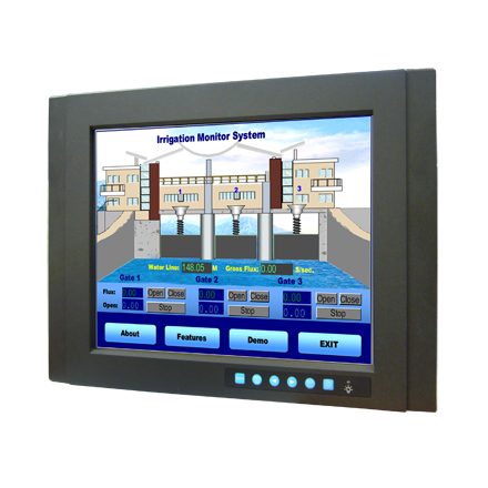 15" XGA Industrial Monitor with Sunlight Readable Display