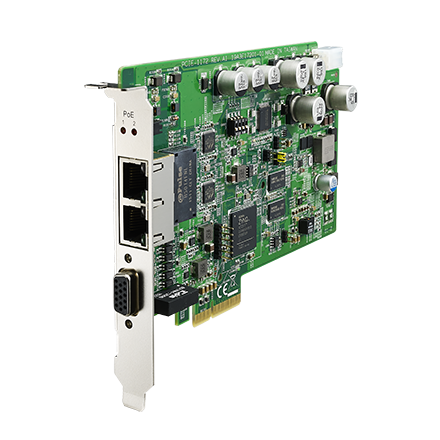 2-port PCI Express Intelligent GigE Vision Frame Grabber