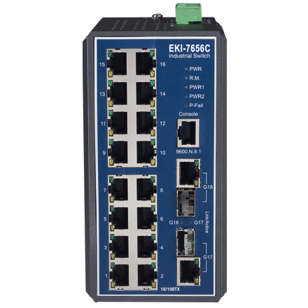 16+2G Combo Ports Ind. Managed GbE Switch