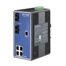 4+2 SC Type Fiber Optic Managed Industrial Ethernet Switch with Wide Temperature