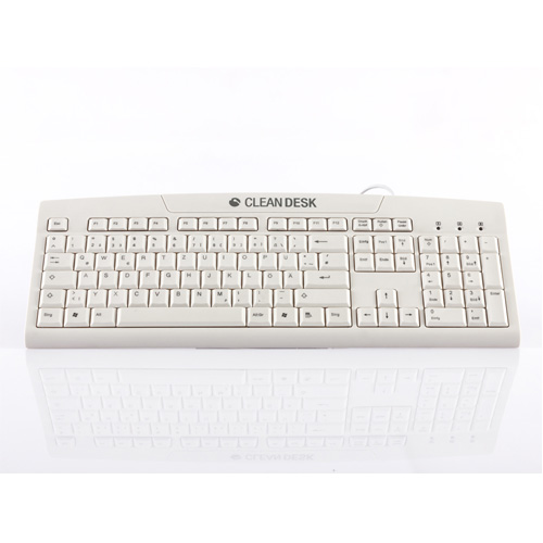 Indukey TKL-105-IP68-KGEH-GREY TKL 105 Key IP68 Medical White/ spill-proof keyboard (USB)