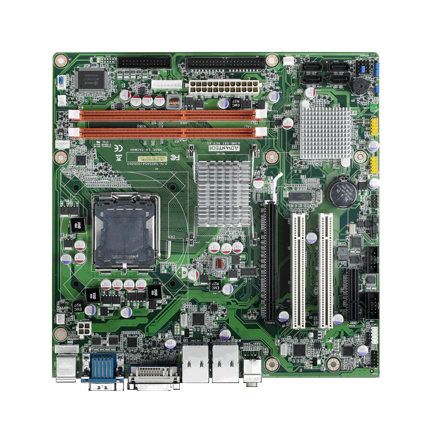 <p><strong><font color="red">EOL</font></strong></p>
LGA 775 Core™ 2 Duo MicroATX with Dual VGA, 10 COM, and LAN
