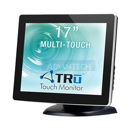 TRu 17" M17A-1101 P-Cap Desktop Display, 2 Touch, 1280 x 1024, 225 nits, 1000:1, VGA, 100 - 240V AC