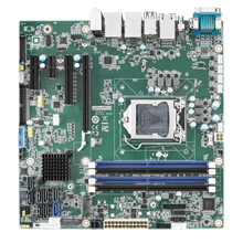 MicroATX (mATX) industrial motherboard with  Intel  Coffee Lake 8th. gen, Intel<sup>®</sup> Core™ i7/i5/i3 CPU, 10x USB, and H310 Chipset.