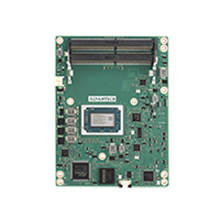 COM Express Basic Module Type 6 with AMD V1756B CPU at 3.25GHz, 4Cores, 35-45W, COMe Basic and 4x Display support.