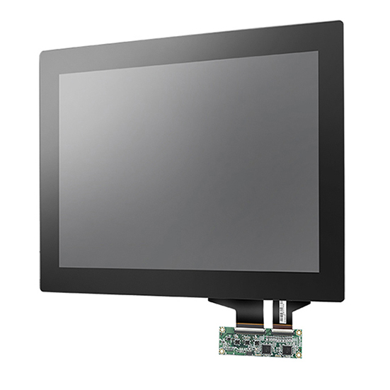 15" 1024x768 LVDS 400nits -20 to +70℃ LED 50K Projective Capacitive Touch Display Kit