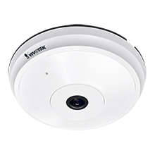 VIVOTEK FE8191 12MP Indoor Day/Night Fisheye Dome IP Network Camera, 360° Surround View, 1.5mm Fixed-focal Lens, 2944x2944, 12fps, H.264, MJPEG, PPTZ, PoE