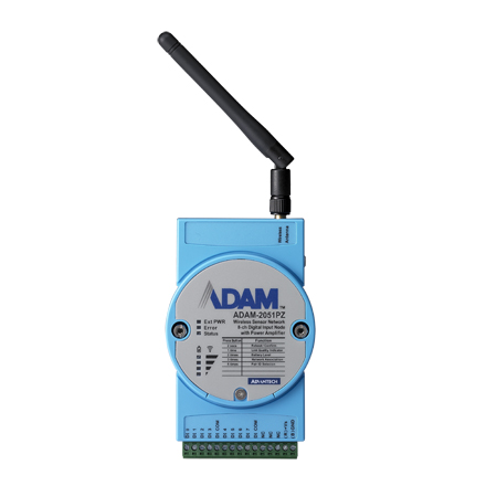 Wireless 8-channel Digital Input Node with Power Amplifier