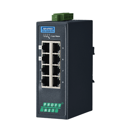 ETHERNET DEVICE, 8FE Ind. Switch with PROFINET