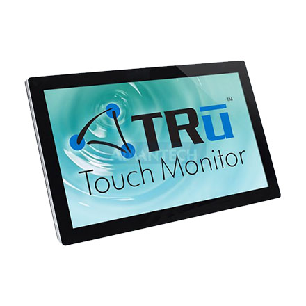 TRu 32" K32A-0313 Slim Line P-Cap Desktop Display, 10 Touch, Full HD 1920x1080, 400 nits, 5000:1, VGA, DVI-D, 100 - 240V AC.