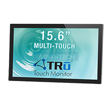 TRu 15.6" K15B-0101  Slim Line P-Cap Display, 2 Touch, 1366 x 768, 225 nits, 500:1, VGA, 12V DC