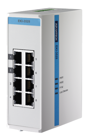 8-port 10/100Mbps Unmanaged Industrial Switch
