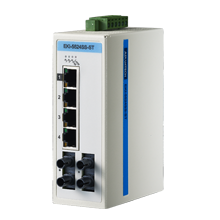 ProView 5-port 10/100M with 2x Single Mode ST Type Industrial Ethernet Switch, Wide Temp -10~60&#8451;