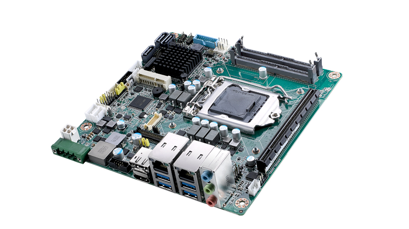 CIRCUIT BOARD, miniITX LGA1151 DP/HDMI/PCIe/1GbE/2COM/Q170,RoHS