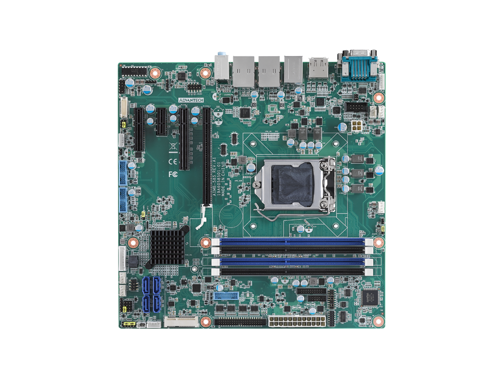 6th Gen Intel<sup>®</sup> Xeon E3/ Core™ i7/i5/i3 LGA1151 uATX with DVI-D/HDMI/DP++/eDP/VGA, 6 COM, Dual LAN, SATAIII,12 USB3.0