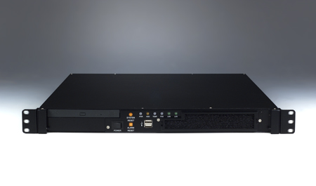 1U Rackmount Bare Chassis with 2 Slot Capacity, 3 HDD Bays - Backplane version