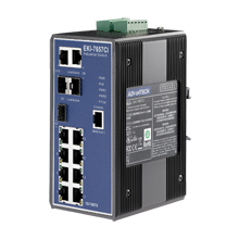 7 Fast Ethernet + 3 Gigabit Port Managed Industrial Ethernet Switch