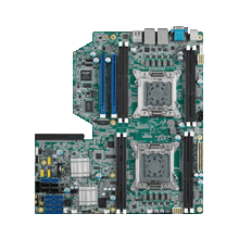 Dual LGA2011, EATX サーバーボード, Intel<sup>®</sup> Xeon<sup>®</sup> E5-2600, Gen3 PCIe, PME拡張,2GbE