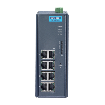 8-Port Managed Ethernet Switch with Wide Tempeature