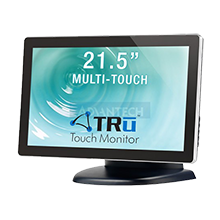 TRu 21.5" M21A-1111 P-Cap Desktop Display, Wide Viewing Angle, 2 Touch, 1920 x 1080, 225 nits, 1000:1, VGA, DVI-D, 100 - 240V AC.