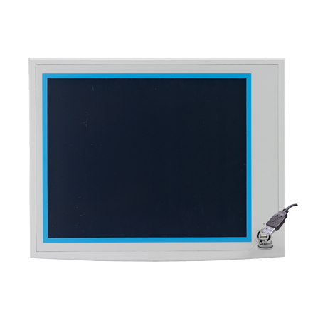 19" XGA LCD Industrial Monitor with VGA, DVI, USB