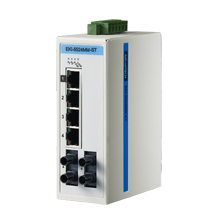 ProView 5-port 10/100M with 2x Multi Mode ST Type Industrial Switch, Wide Temp -10~60&#8451;