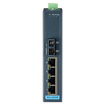 4+1 100FX Port Multi-Mode Unmanaged Industrial Ethernet Switch