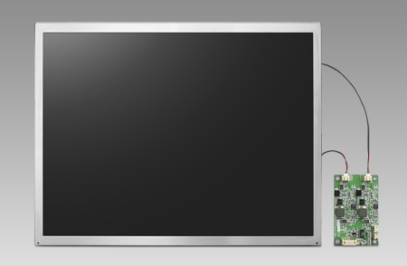 12.1", 800x600, LVDS, 1200nits, -20/70°C, LED, 50K, 6/8bits, w/LED driver board, w/5-wire touch