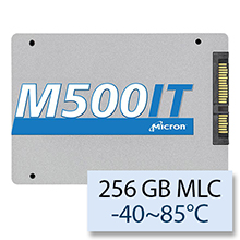 Micron M500IT Wide Temperature -40~85°C, 256 GB 2.5" SATAIII MLC MTFDDAK256MBD-1AK12ITYY